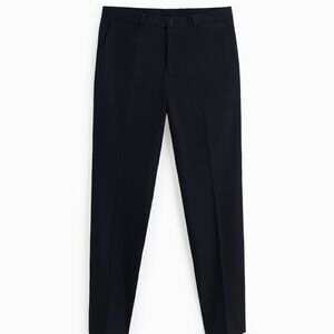 ZARA SLIM SUIT PANTS NAVY BLUE SIZE 38  | 1564/421/401